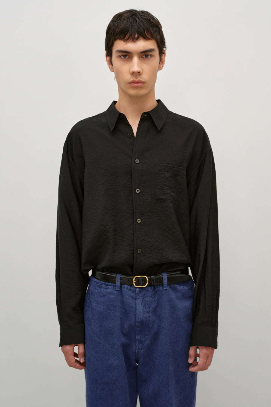Insilence - Silk Shirt (Black) product image 3 | TRAB K-Fashion Australia