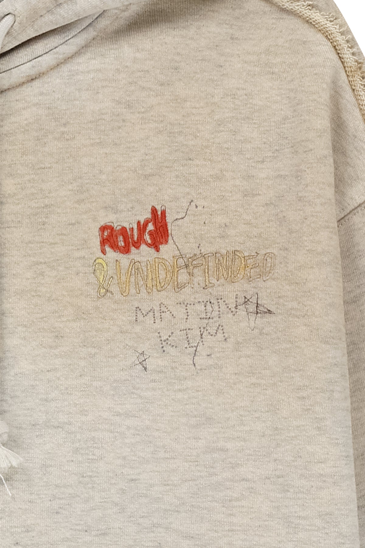 Matin Kim - Vintage Washed Color Contrast Hoody Zip Up (Light Beige) product image 5 | TRAB K-Fashion Australia