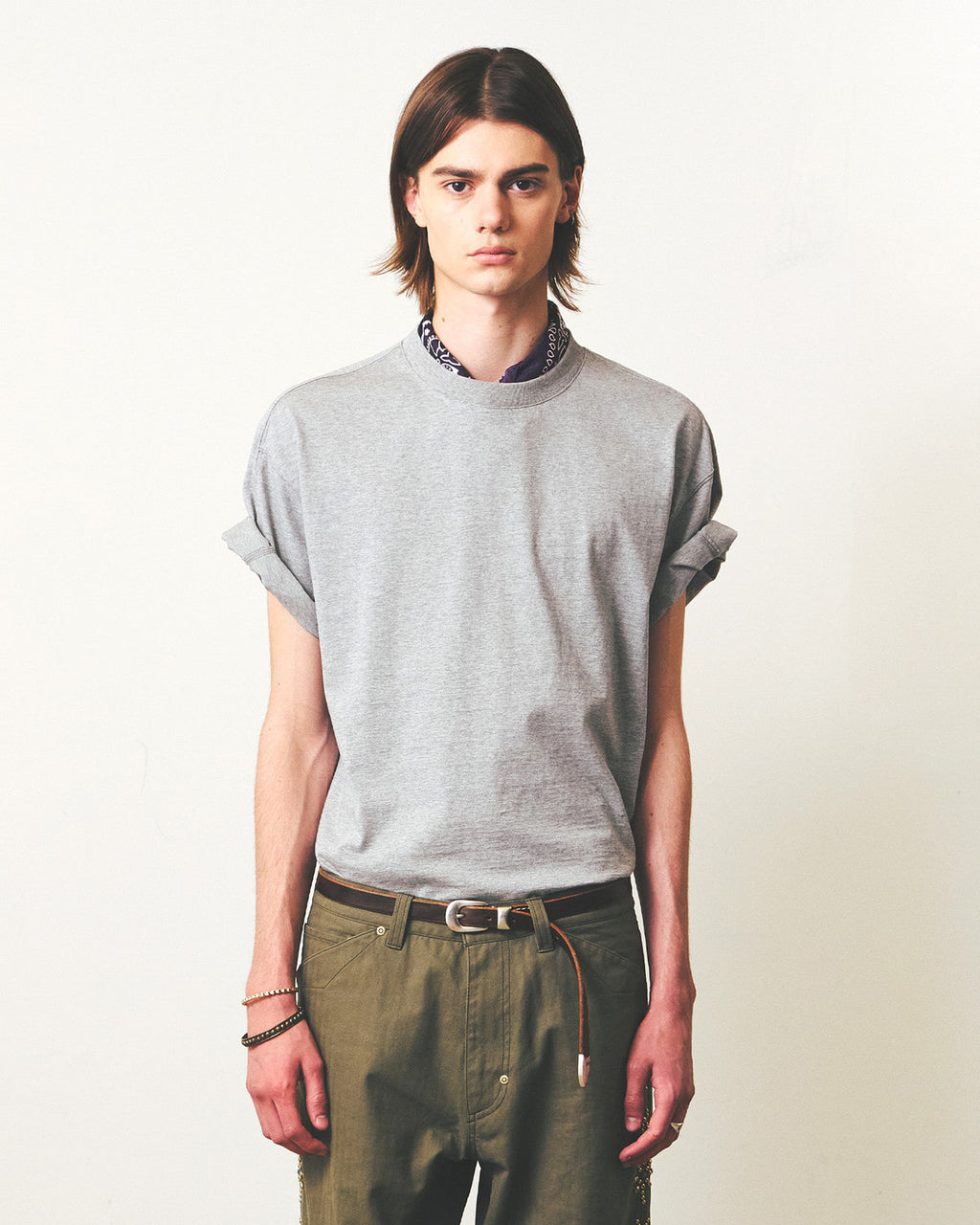 Eastlogue - Ea Basic T-shirts (Melange Grey) product image 2 | TRAB K-Fashion Australia