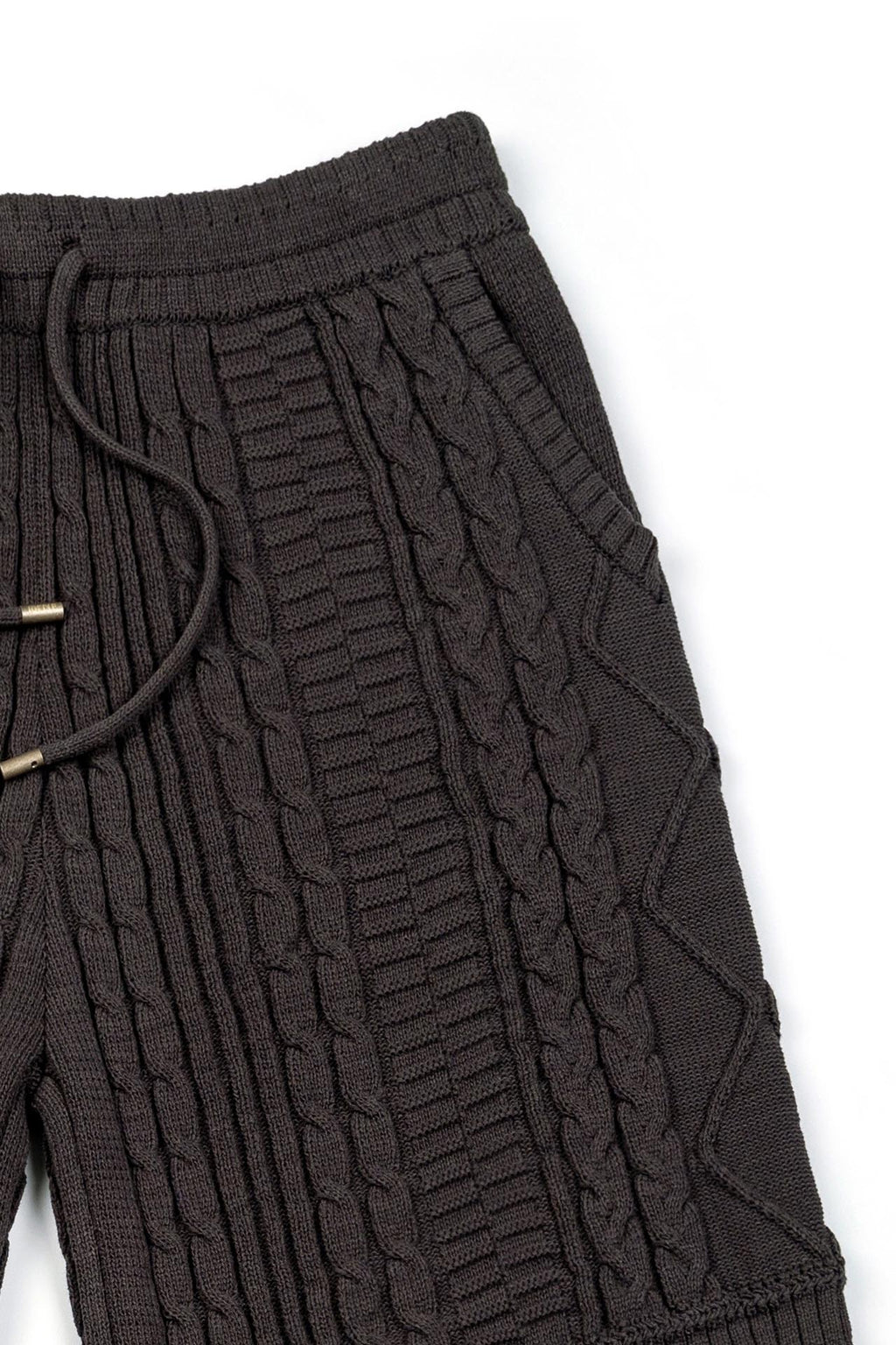 Ioedle - Seeping New Town Cable Knit Shorts (Charcoal) product image 4 | TRAB K-Fashion Australia