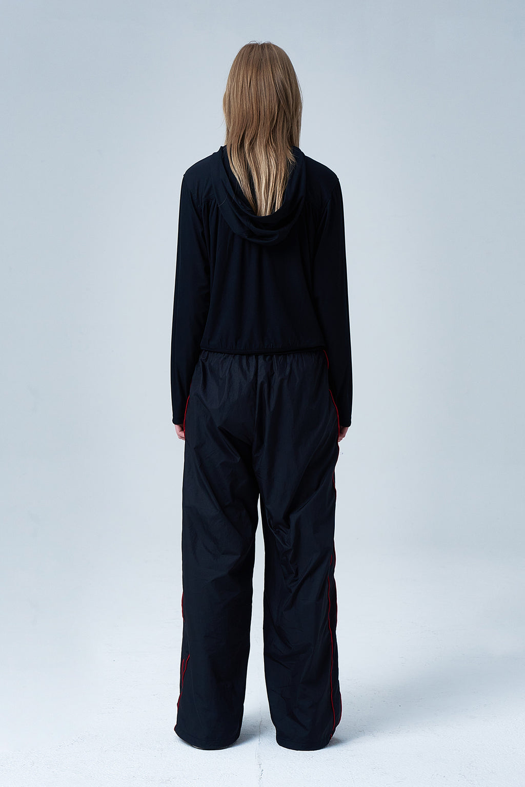 Deinet - Shirring Hood Zip Up (Black) product image 3 | TRAB K-Fashion Australia