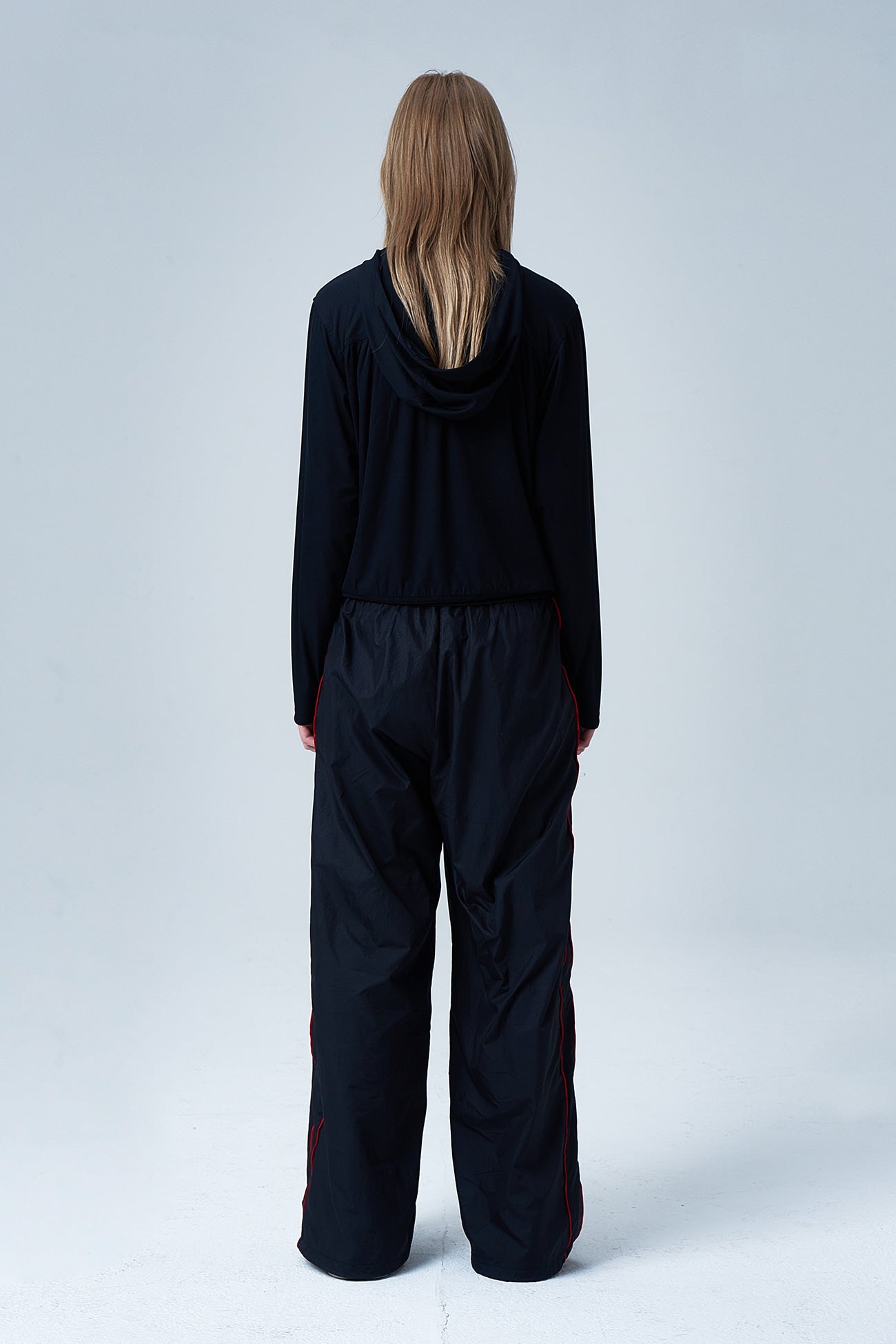 Deinet - Shirring Hood Zip Up (Black) product image 3 | TRAB K-Fashion Australia