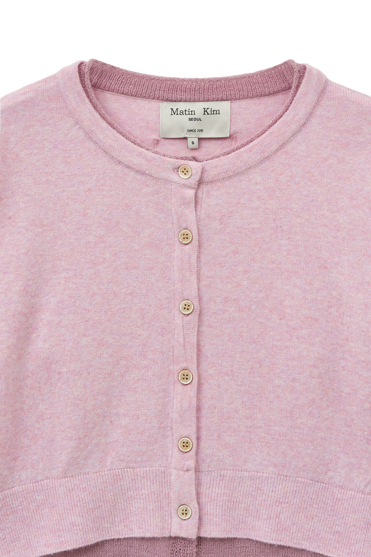 Matin Kim - Layered Texture Knit Cardigan (Lilac) product image 3 | TRAB K-Fashion Australia