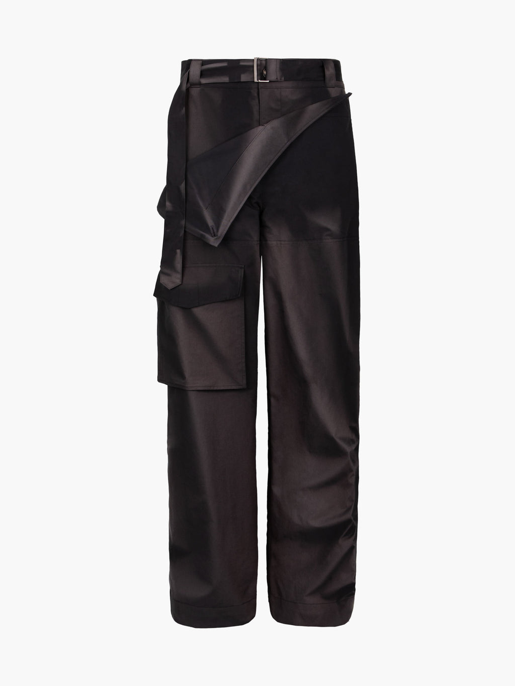 Jiyong Kim - Sun-Bleached Double Front Wide Trousers (Black) product image 9 | TRAB K-Fashion Australia