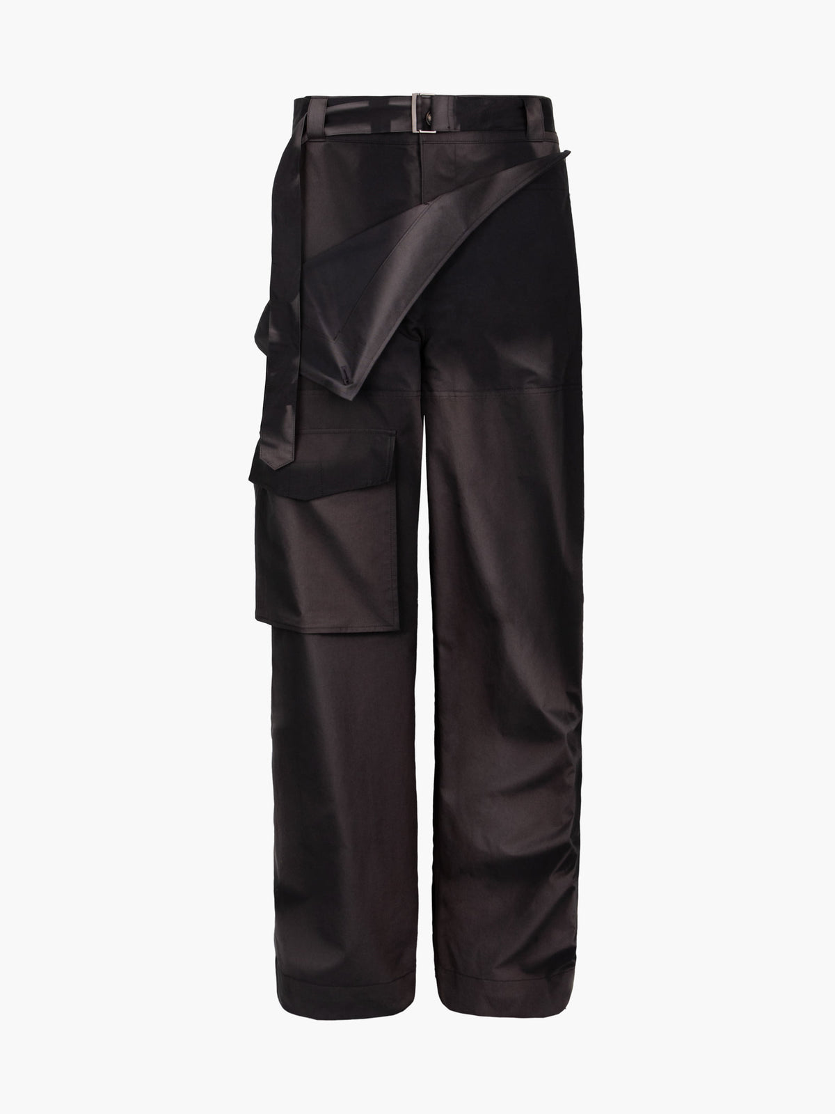 Jiyong Kim - Sun-Bleached Double Front Wide Trousers (Black) product image 9 | TRAB K-Fashion Australia