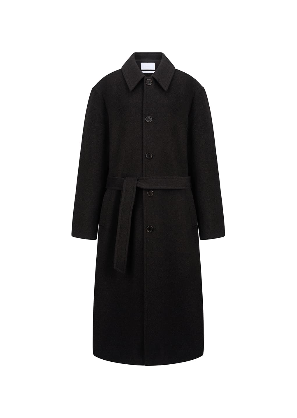 Amomento - men's single breasted long coat (Dark Brown) product image 9 | TRAB K-Fashion Australia