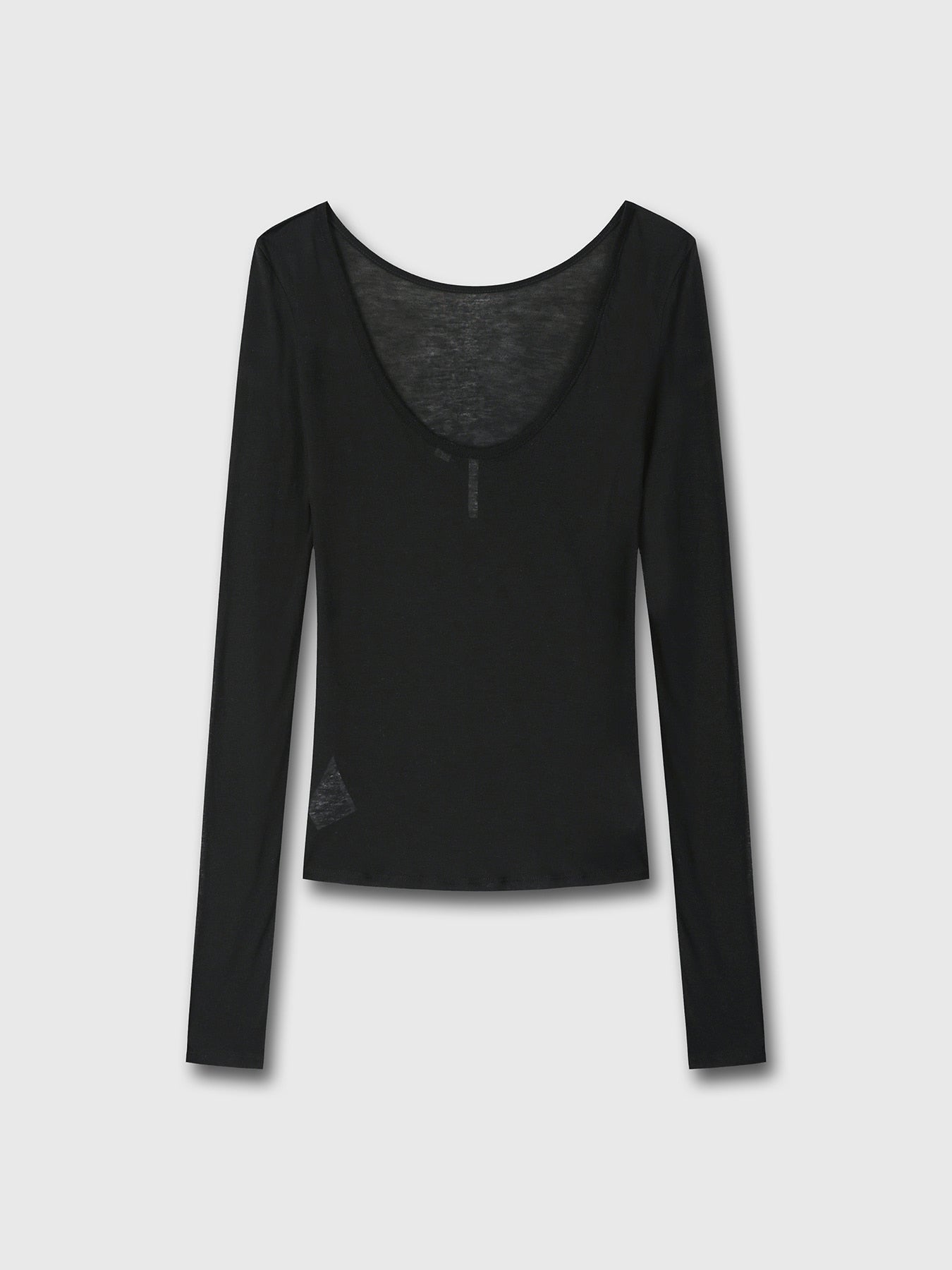 Tonywack - Low Back Long Sleeve T-Shirt (Black) product image 8 | TRAB K-Fashion Australia