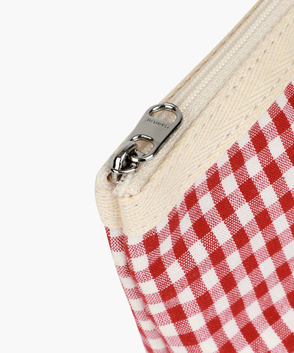 Marithe & Francois Girbaud - Classic Logo Check Pouch (Red) product image 5 | TRAB K-Fashion Australia