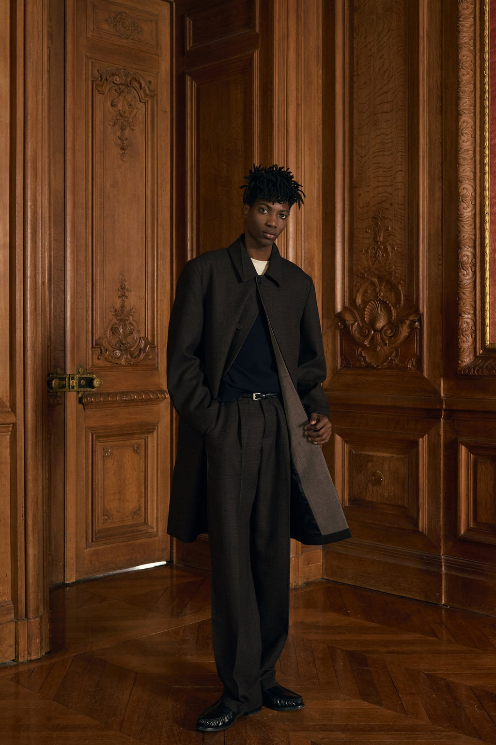 STU - Crease Mac Coat (Brown) product image 10 | TRAB K-Fashion Australia