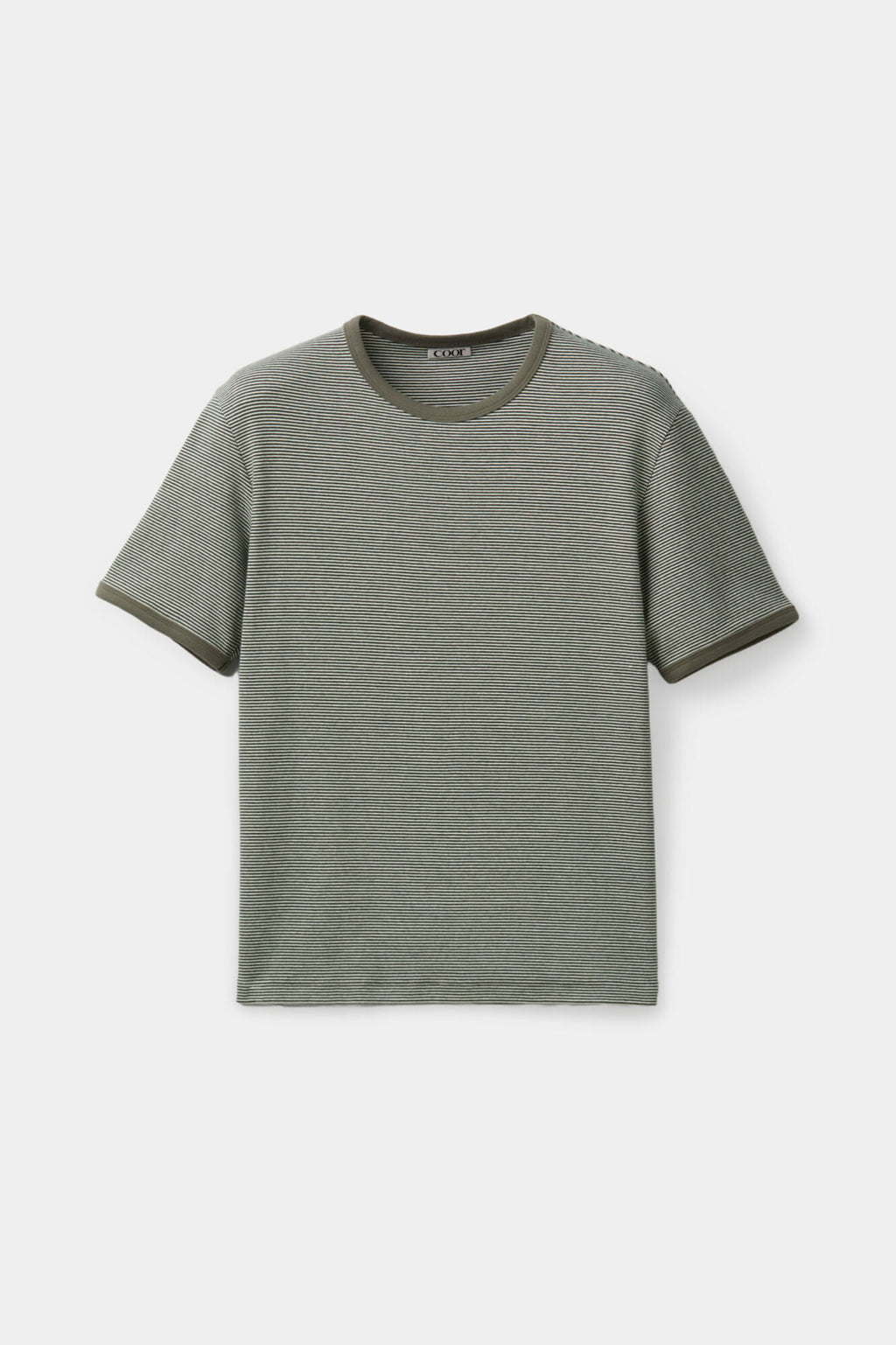 Coor - Stripe Ringer T-Shirt (Dark Green) product image 1 | TRAB K-Fashion Australia