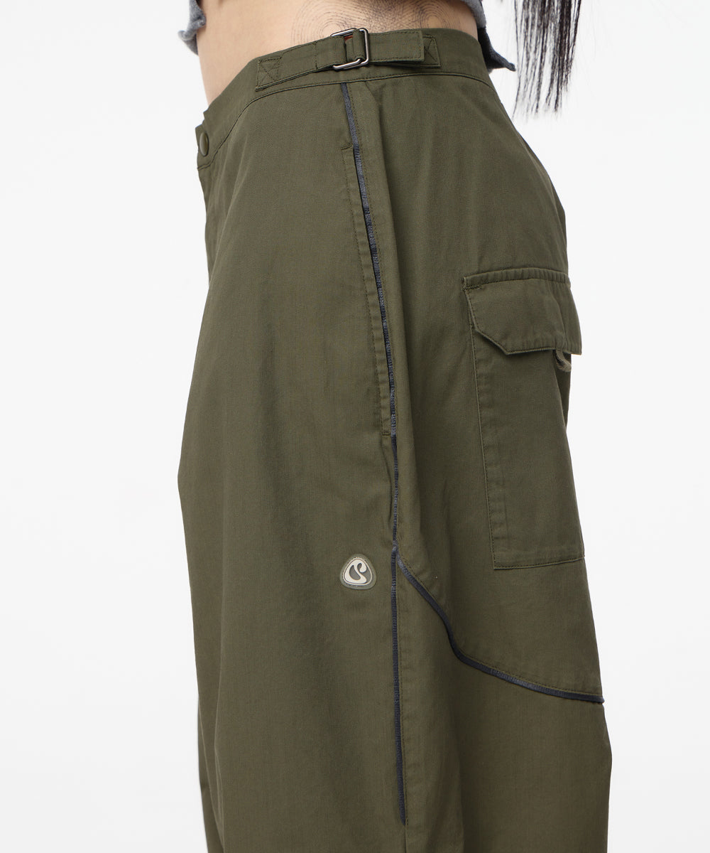 Coyseio - Washed Strap Line Pants (Khaki) product image 5 | TRAB K-Fashion Australia