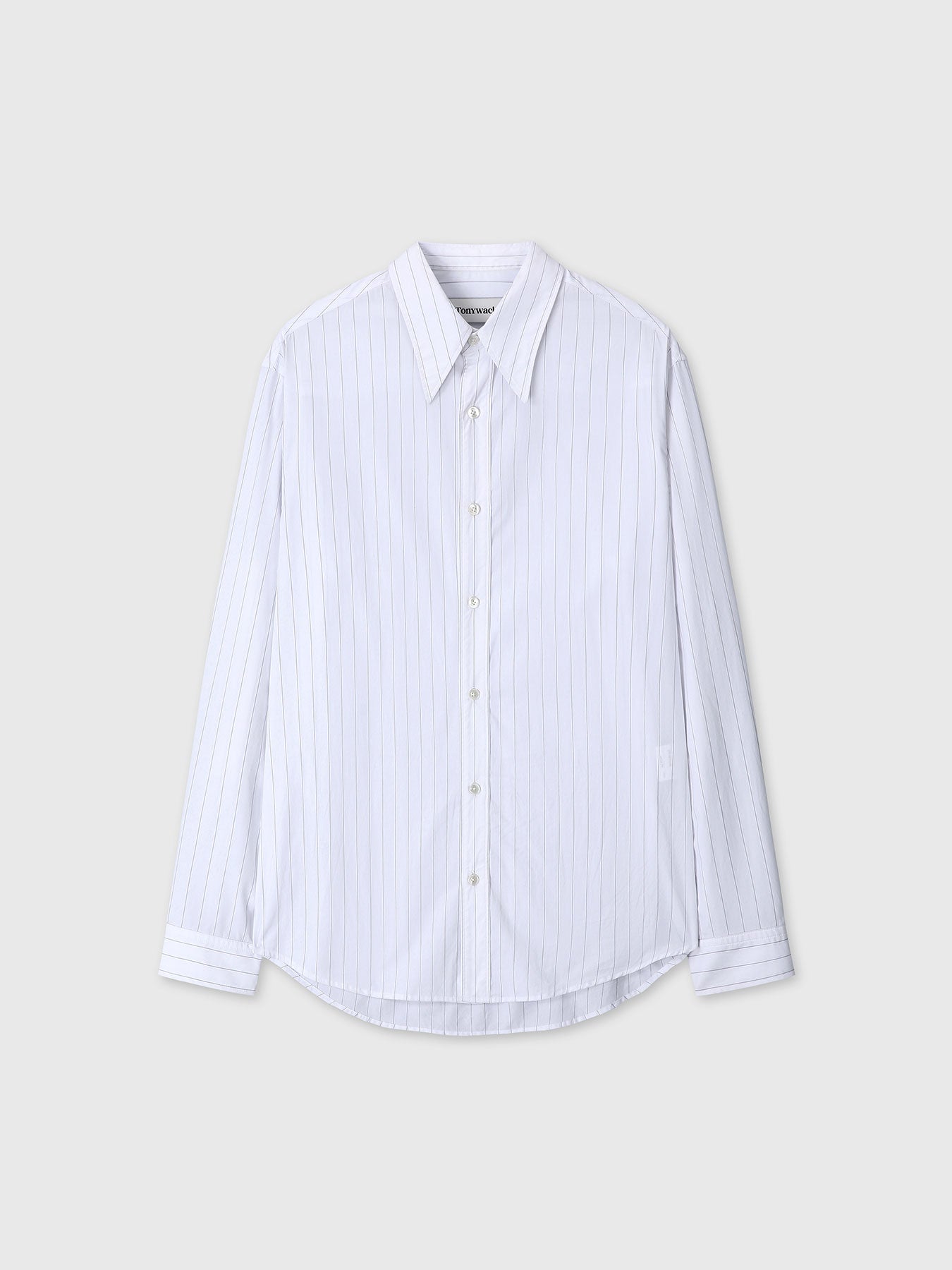 Tonywack - High Density Striped Cotton Shirt (White) product image 11 | TRAB K-Fashion Australia