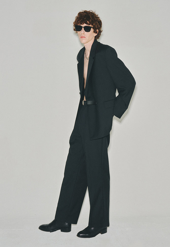 Tonywack - High Density Wool Hidden Button Blazer (Black) product image 3 | TRAB K-Fashion Australia