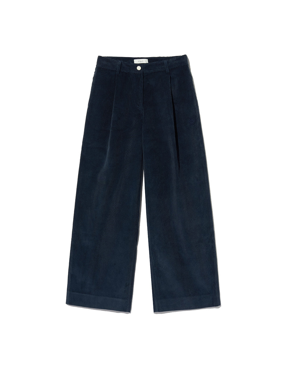 Kijun - Corduroy Wide Tuck Pants (Navy) product image 8 | TRAB K-Fashion Australia