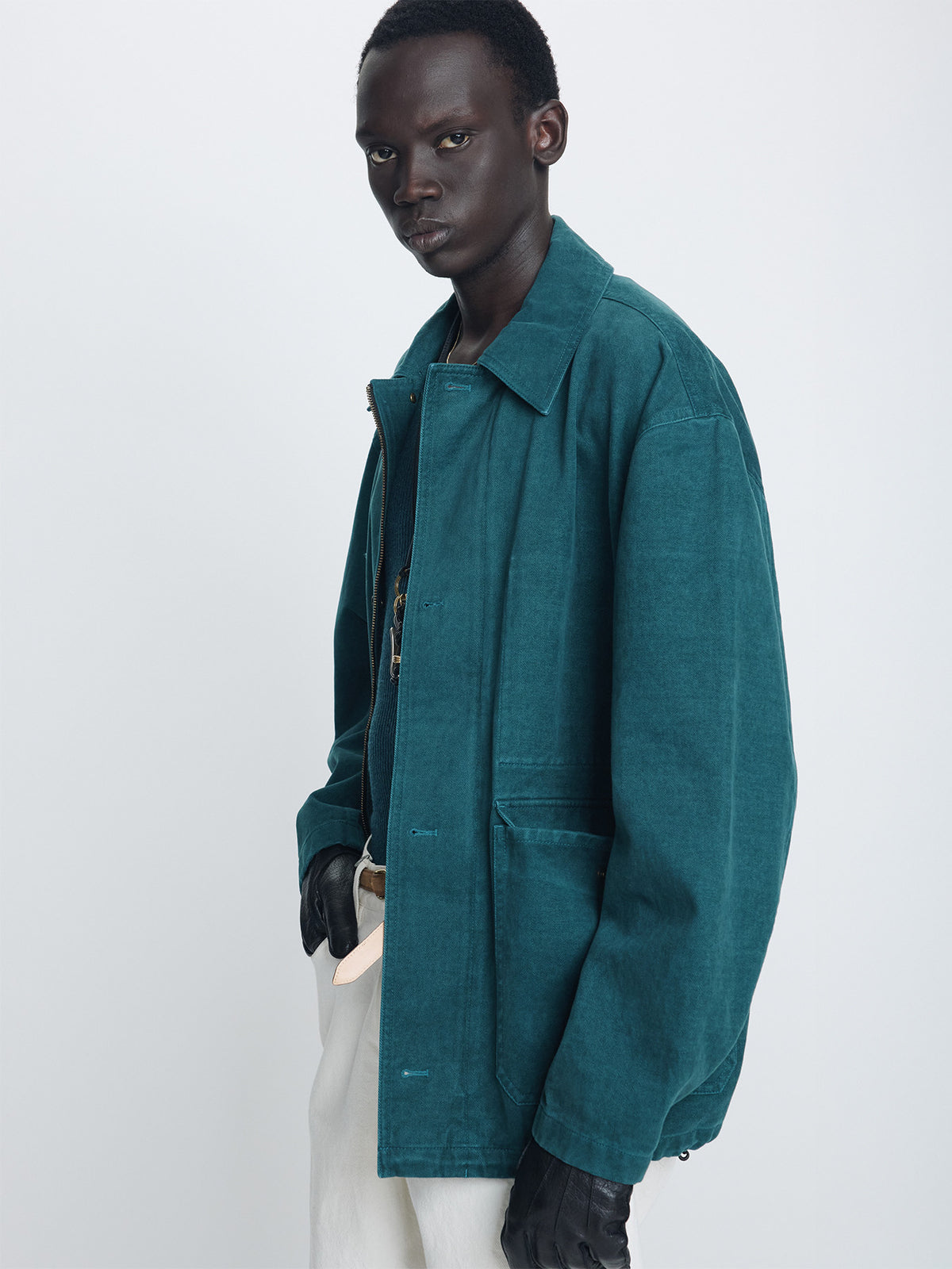 Tonywack - Brushed Cotton Barn Jacket (Green) product image 4 | TRAB K-Fashion Australia