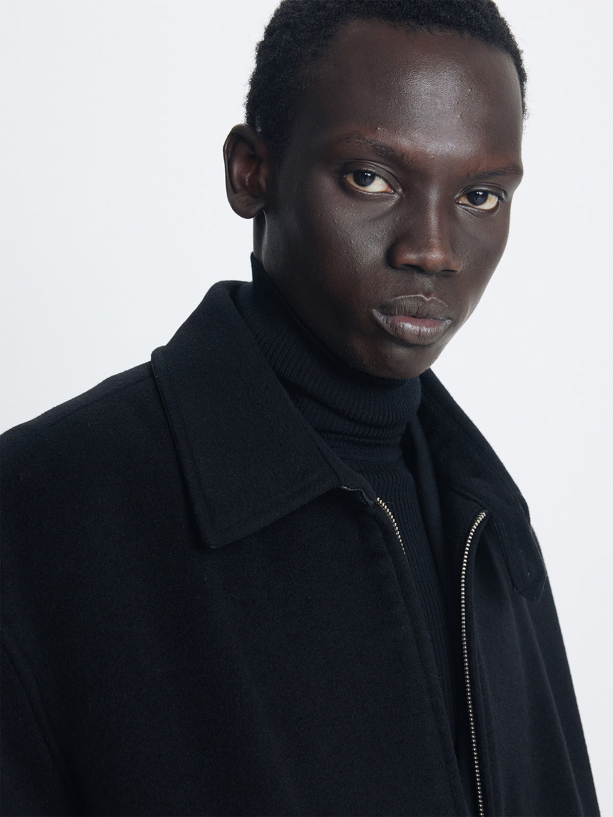 Tonywack - Wool And Silk Blouson Jacket (Black) product image 4 | TRAB K-Fashion Australia