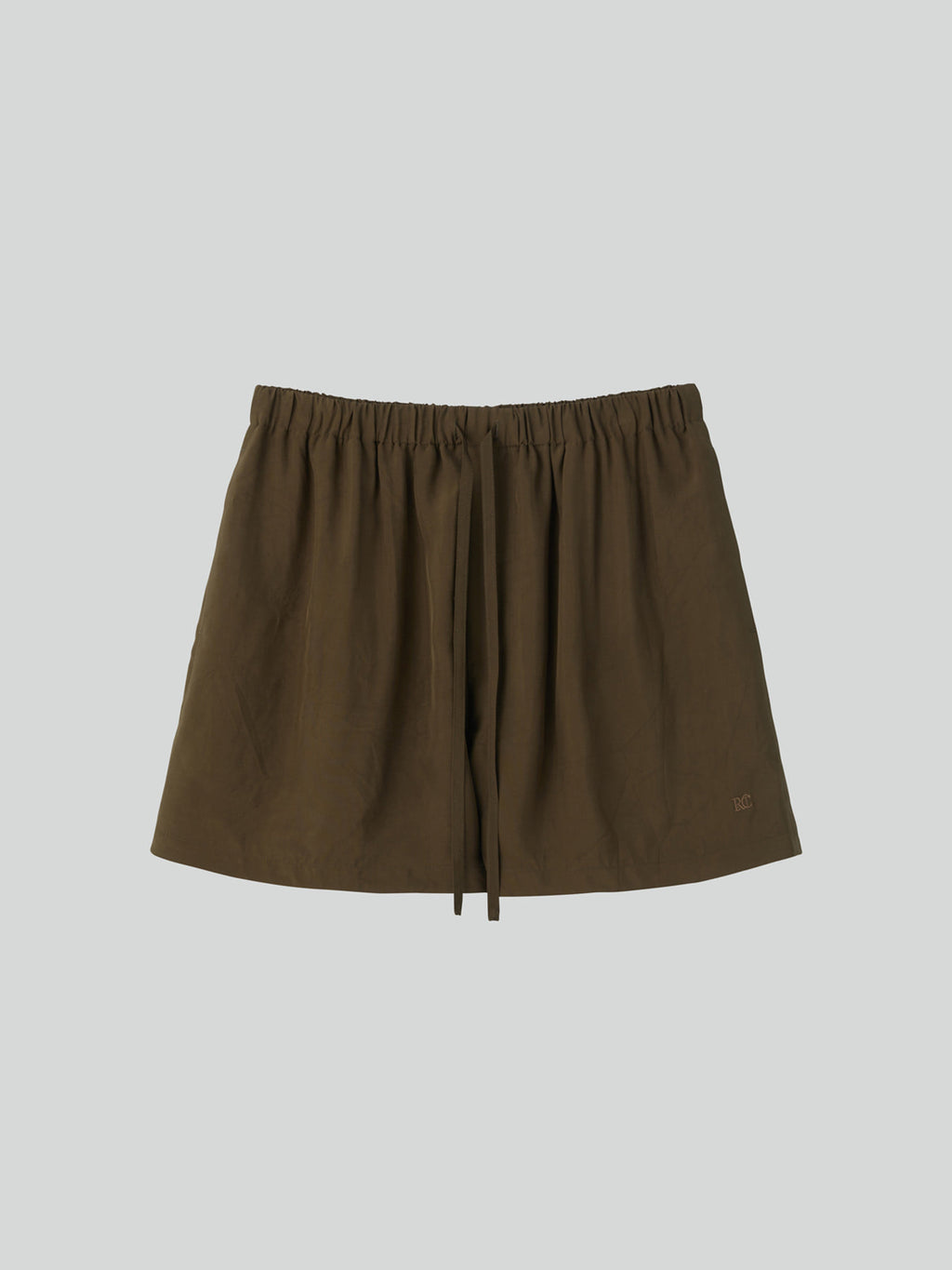 Recto - Wrinkled Fluid Banding Shorts (Khaki Brown) product image 4 | TRAB K-Fashion Australia