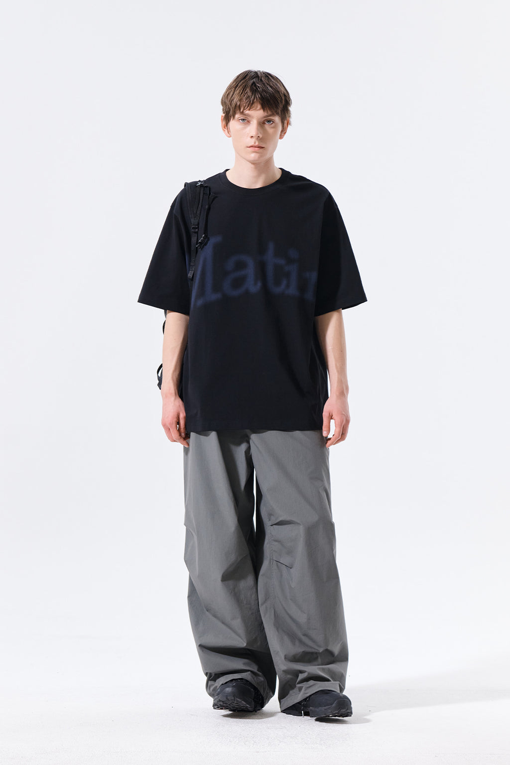 Matin Kim - Big Arch Logo Top (Black) product image 8 | TRAB K-Fashion Australia