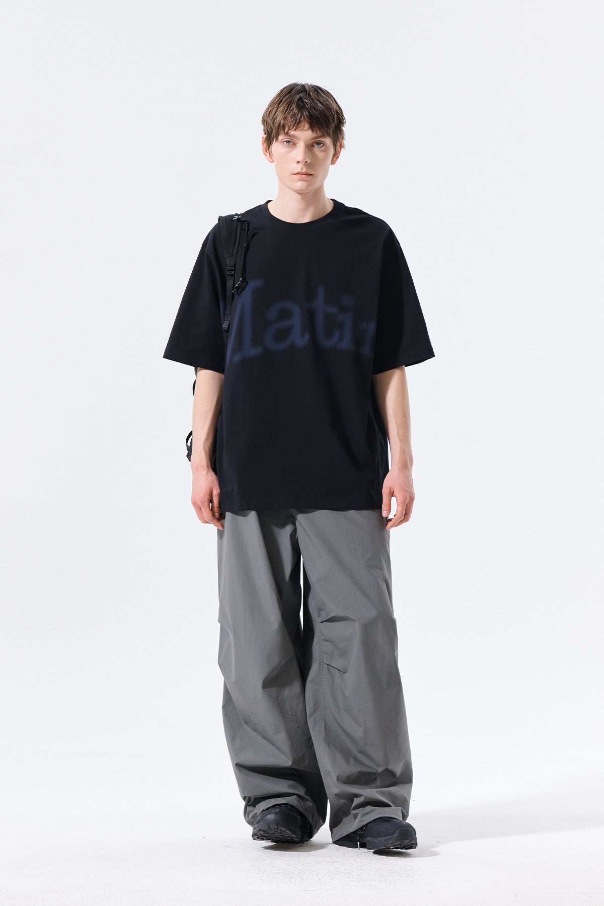 Matin Kim - Big Arch Logo Top (Black) product image 8 | TRAB K-Fashion Australia