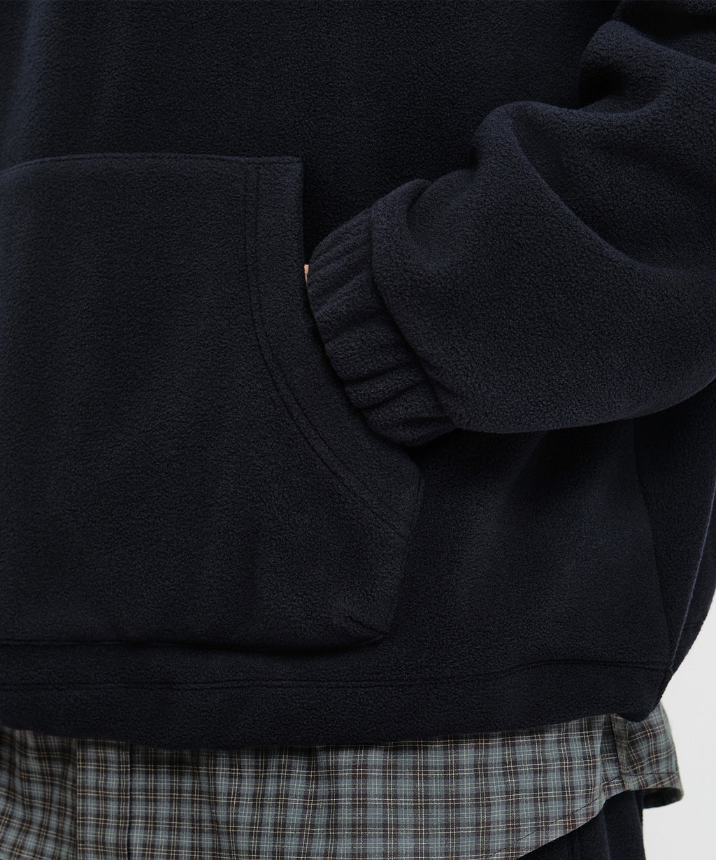 Marithe & Francois Girbaud - Small Classic Logo Fleece Anorak (Dark Navy) product image 6 | TRAB K-Fashion Australia