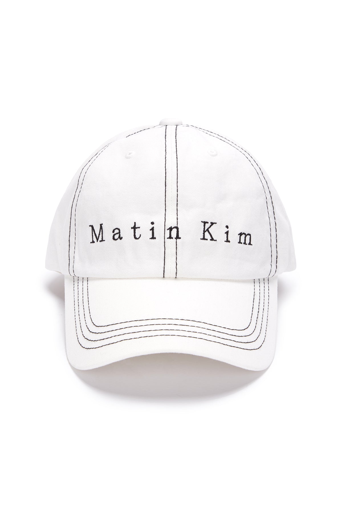 Matin Kim - Matin Stitch Ball Cap (Navy) product image 7 | TRAB K-Fashion Australia