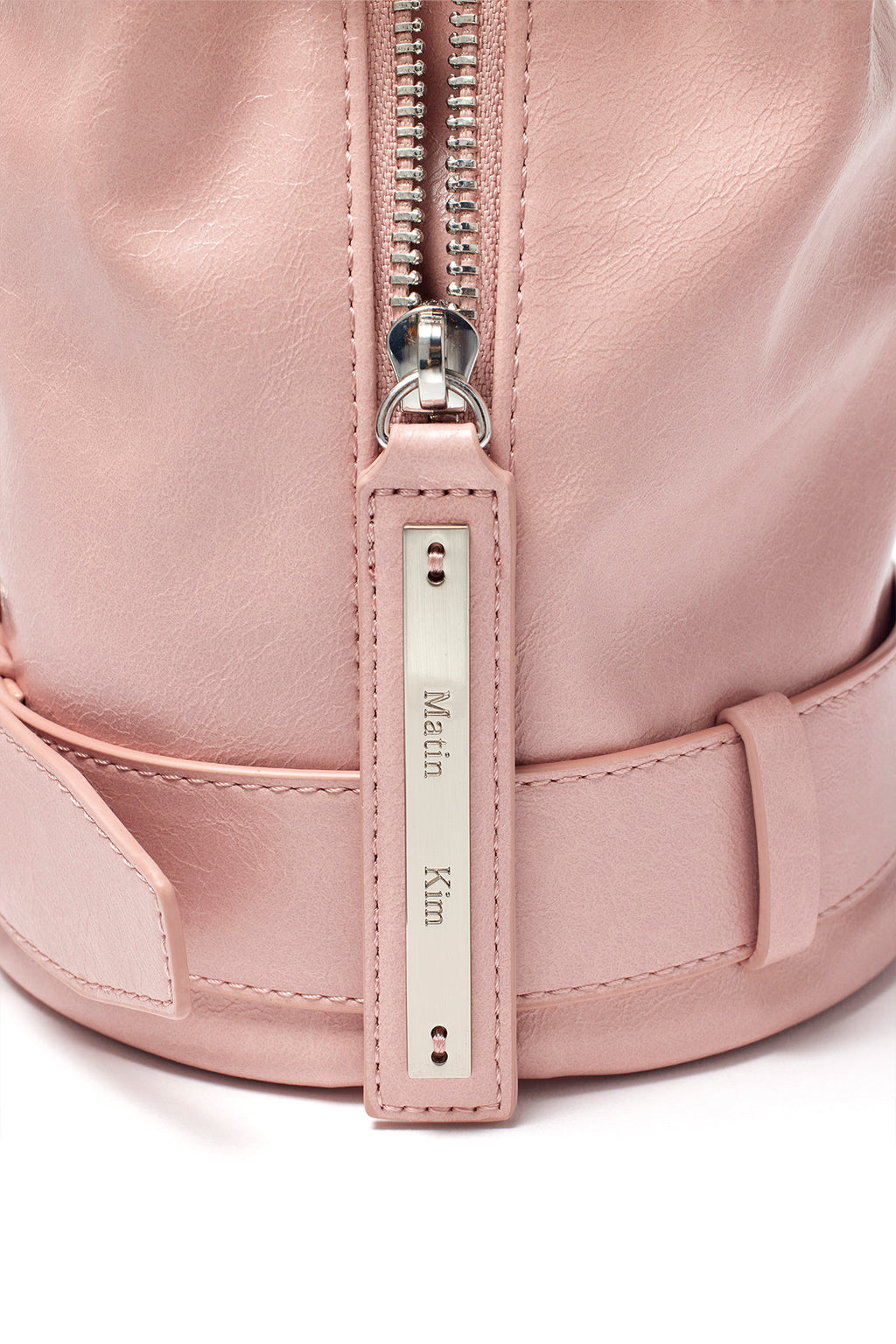 Matin Kim - Belted Mini Bucket Bag (Pink) product image 4 | TRAB K-Fashion Australia