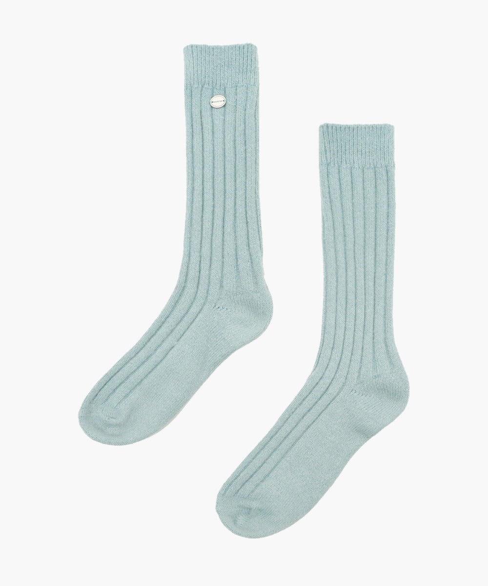 Marithe & Francois Girbaud - Regular Logo Knit Socks (Vintage Blue) product image 1 | TRAB K-Fashion Australia