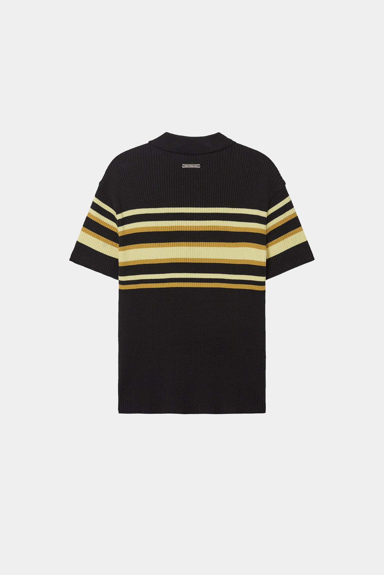 Andersson Bell - Pitt Stripe Polo Sweater (Black/Lemon) product image 9 | TRAB K-Fashion Australia
