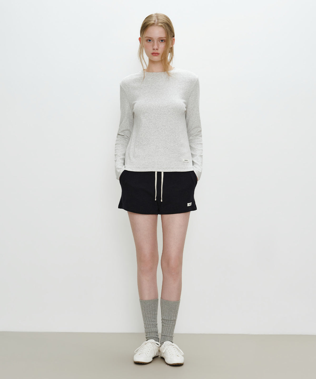 Marithe & Francois Girbaud - Basic Long Sleeve (Light Heather Gray) product image 4 | TRAB K-Fashion Australia