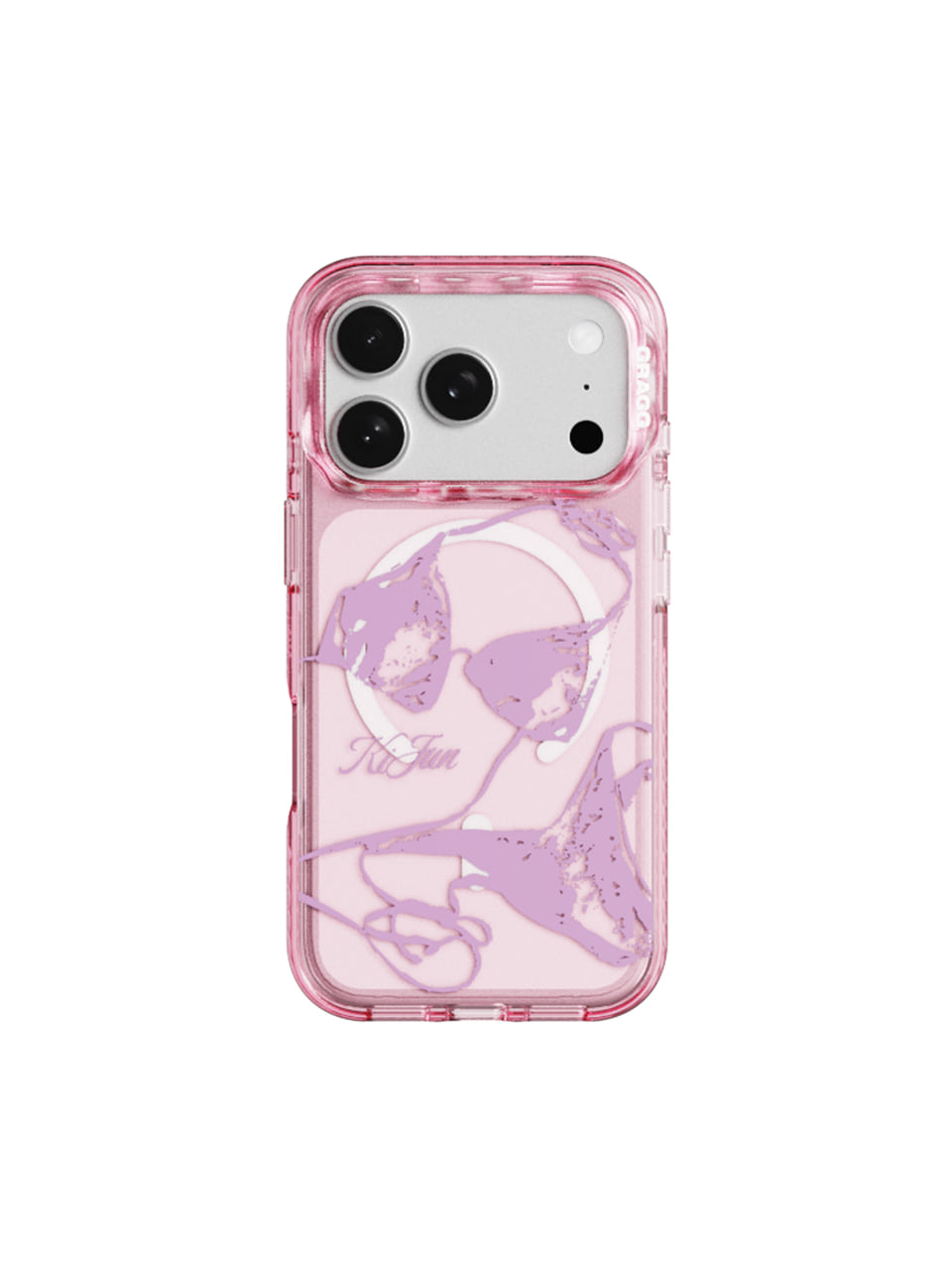 Kijun - MAGSAFE LAYERS FRAME CASE CLEAR PINK AFTER SWIM product image 3 | TRAB K-Fashion Australia