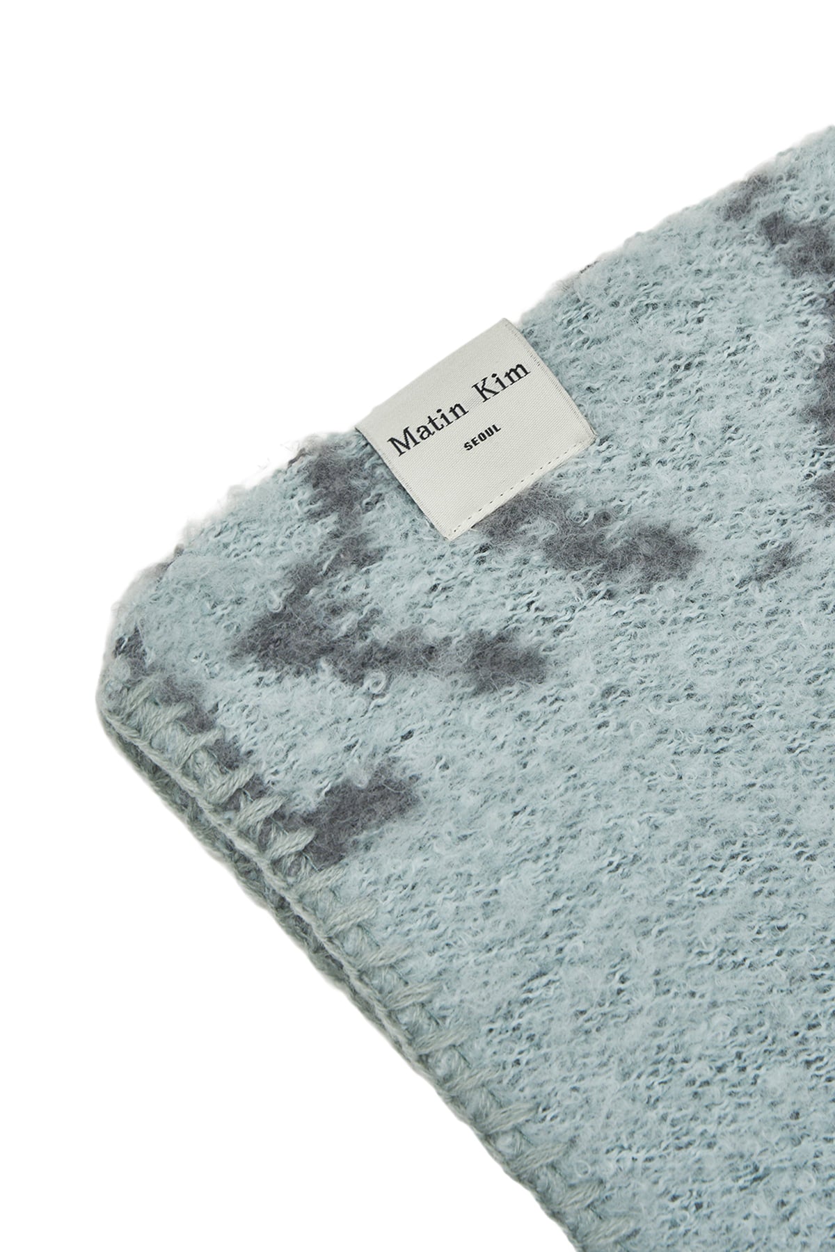 Matin Kim - Cracked Logo Muffler (Light Blue) product image 3 | TRAB K-Fashion Australia