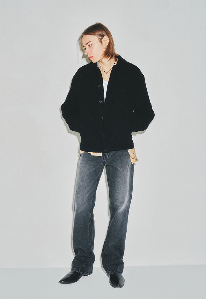 Tonywack - Brushed Wool Patch Pocket Blouson (Black) product image 2 | TRAB K-Fashion Australia