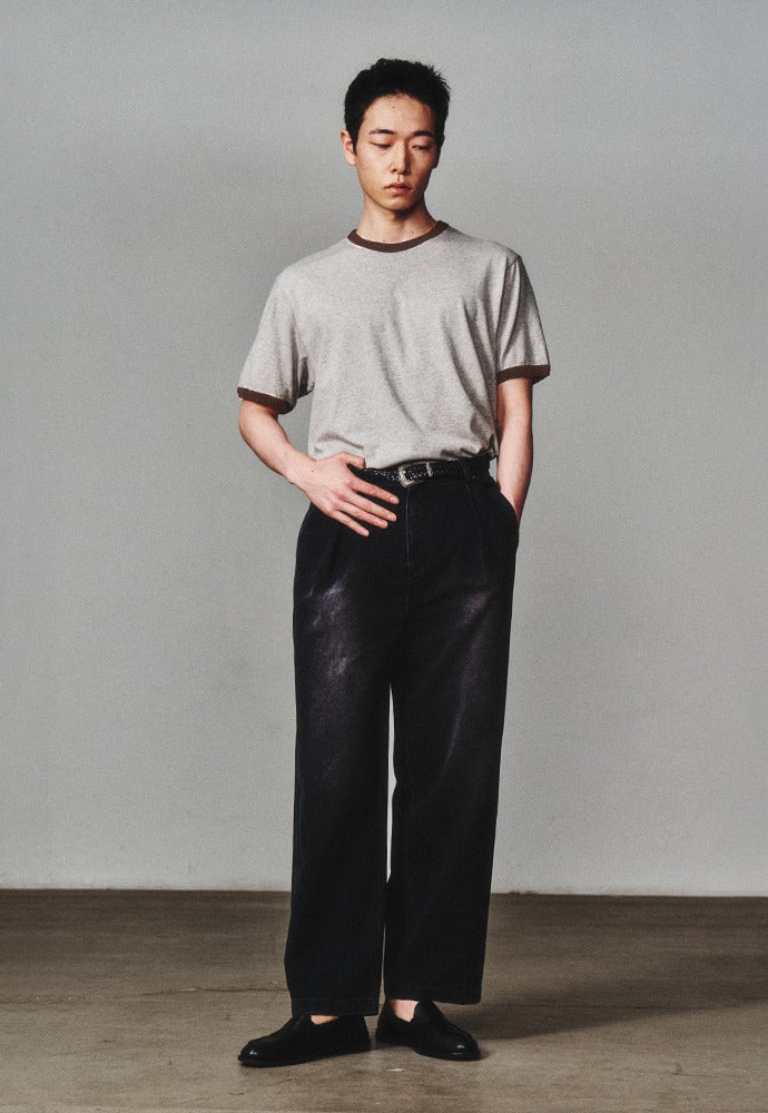 Art if acts - Ringer Tee (Grey/Mud) product image 1 | TRAB K-Fashion Australia