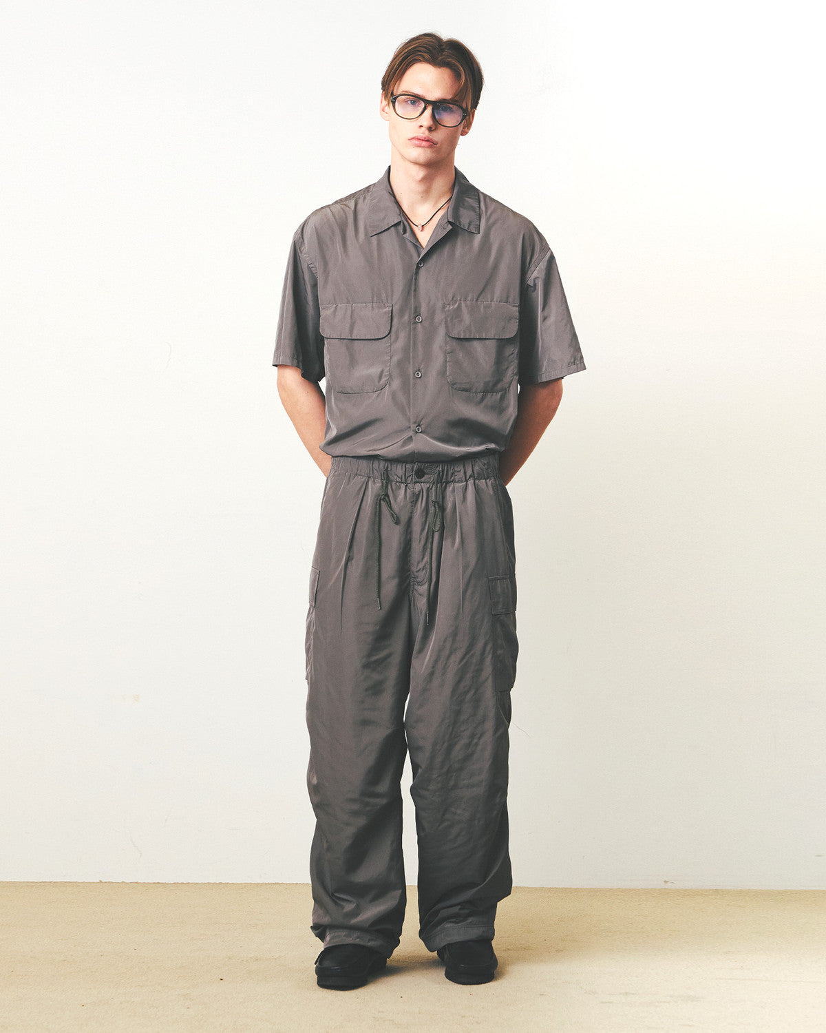 Eastlogue - Voyage Half Shirts (Sand Beige) product image 1 | TRAB K-Fashion Australia