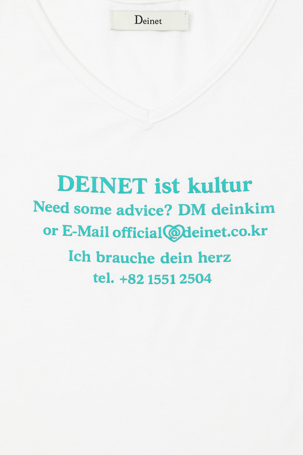 Deinet - V-Neck Lettering Sleeveless (White) product image 11 | TRAB K-Fashion Australia