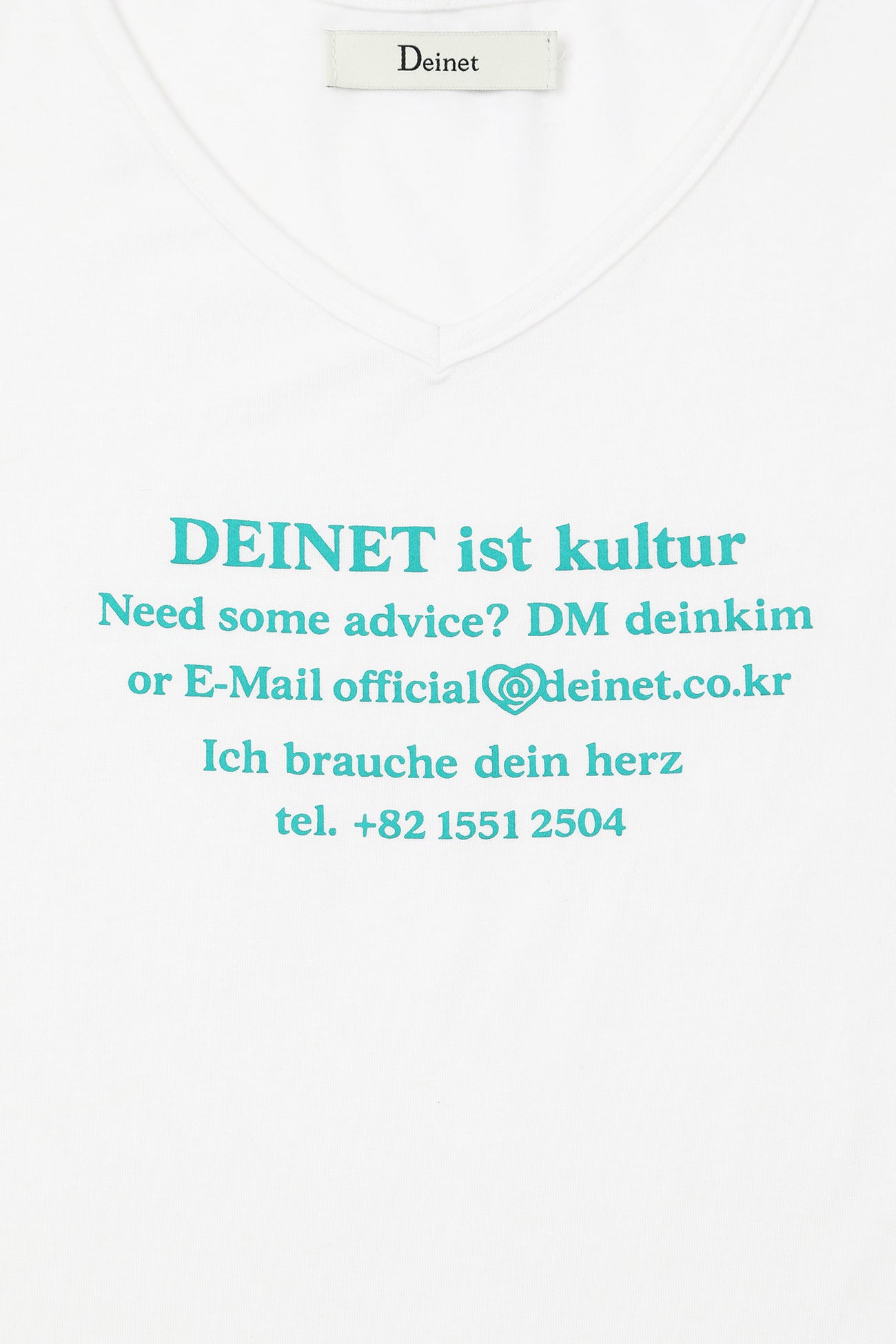 Deinet - V-Neck Lettering Sleeveless (White) product image 11 | TRAB K-Fashion Australia