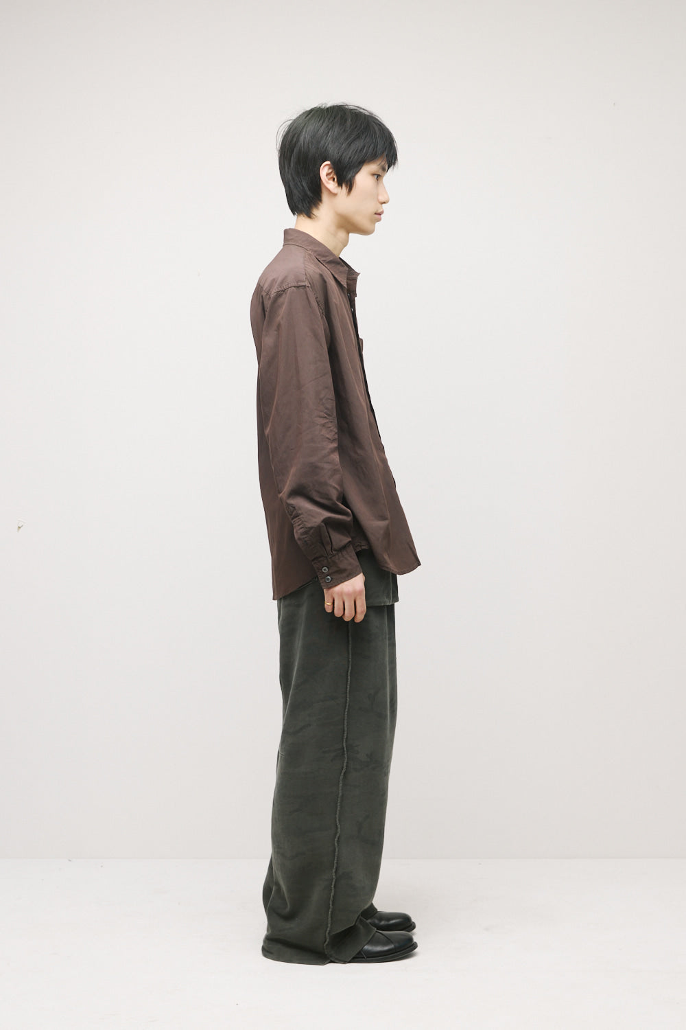 Hatchingroom - Rana Shirt (Over Dyed Brown) product image 4 | TRAB K-Fashion Australia