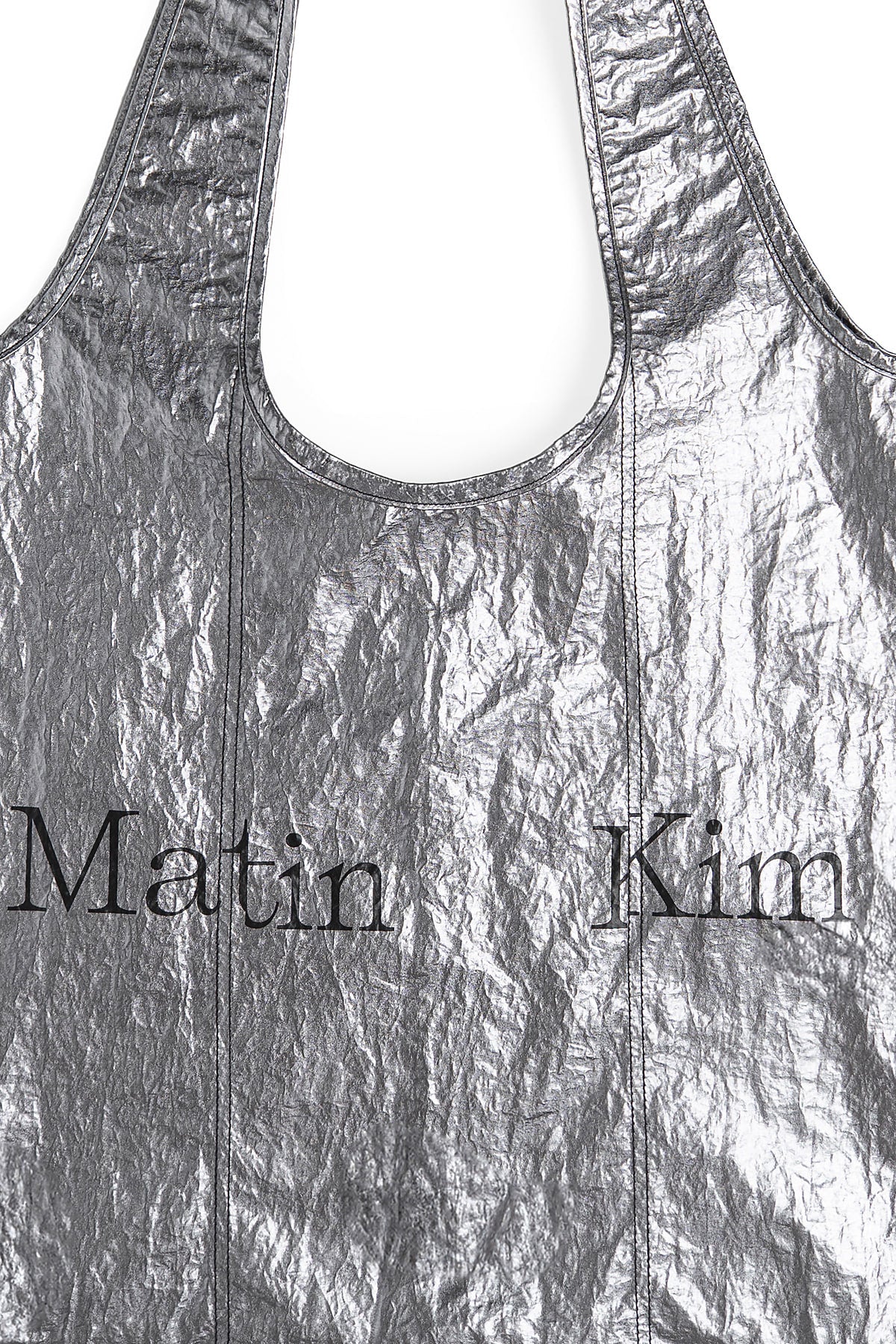 Matin Kim - Matin Line Stitch Ecobag (Dark Silver) product image 3 | TRAB K-Fashion Australia
