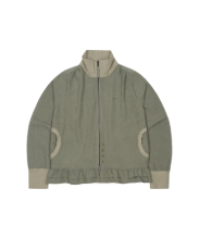 Coyseio - Tone-Mix Shirring Hem Jacket (Light Green) product image 1 | TRAB K-Fashion Australia