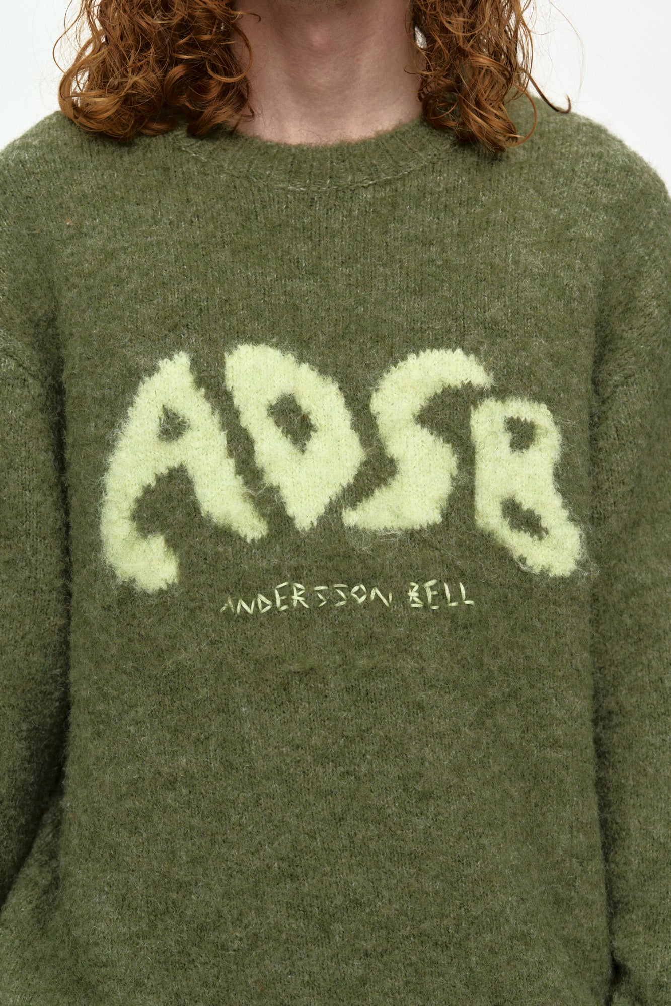 Andersson Bell - Adsb Intarsia Crew-Neck Sweater (Green) product image 5 | TRAB K-Fashion Australia