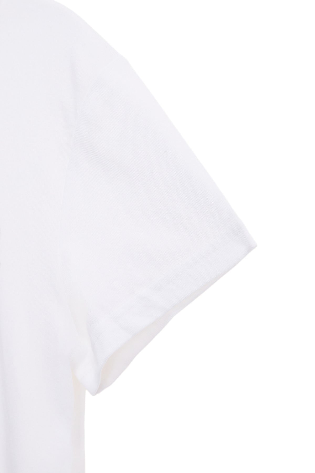 Matin Kim - Stamp Logo Graphic Crop Top (White) product image 5 | TRAB K-Fashion Australia
