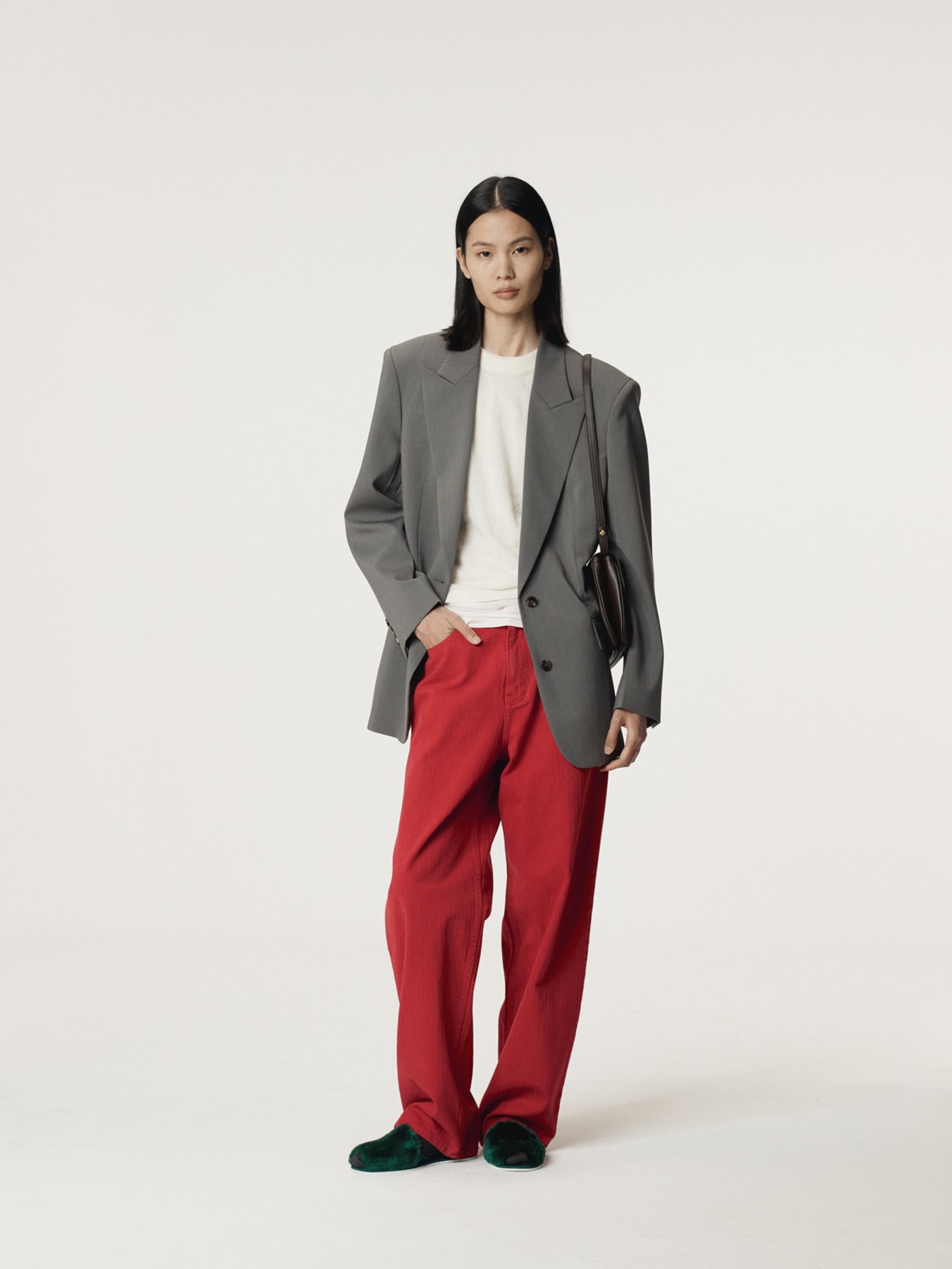 Recto - Tailored Suit Jacket (Midnight Grey) product image 3 | TRAB K-Fashion Australia