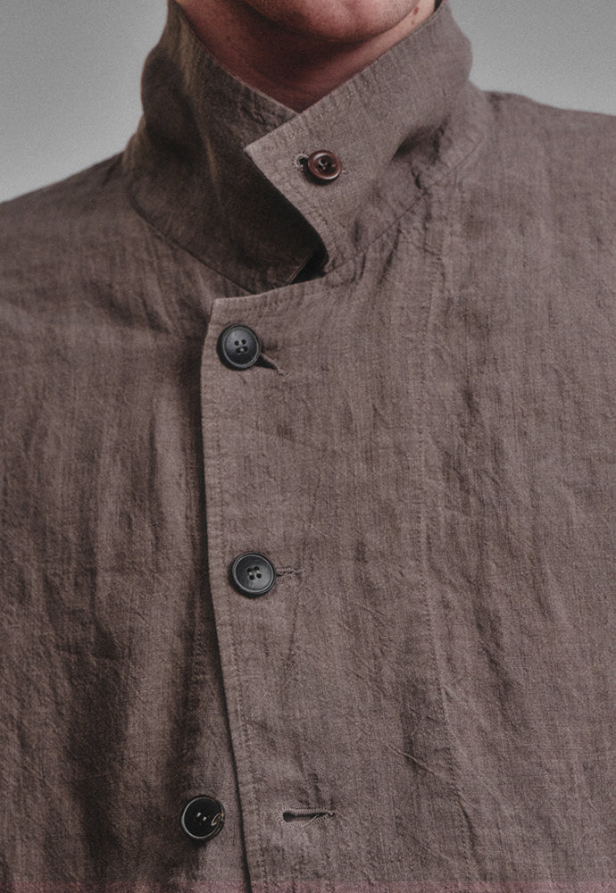 Art if acts - Linen French Work Jacket (Wood) product image 3 | TRAB K-Fashion Australia