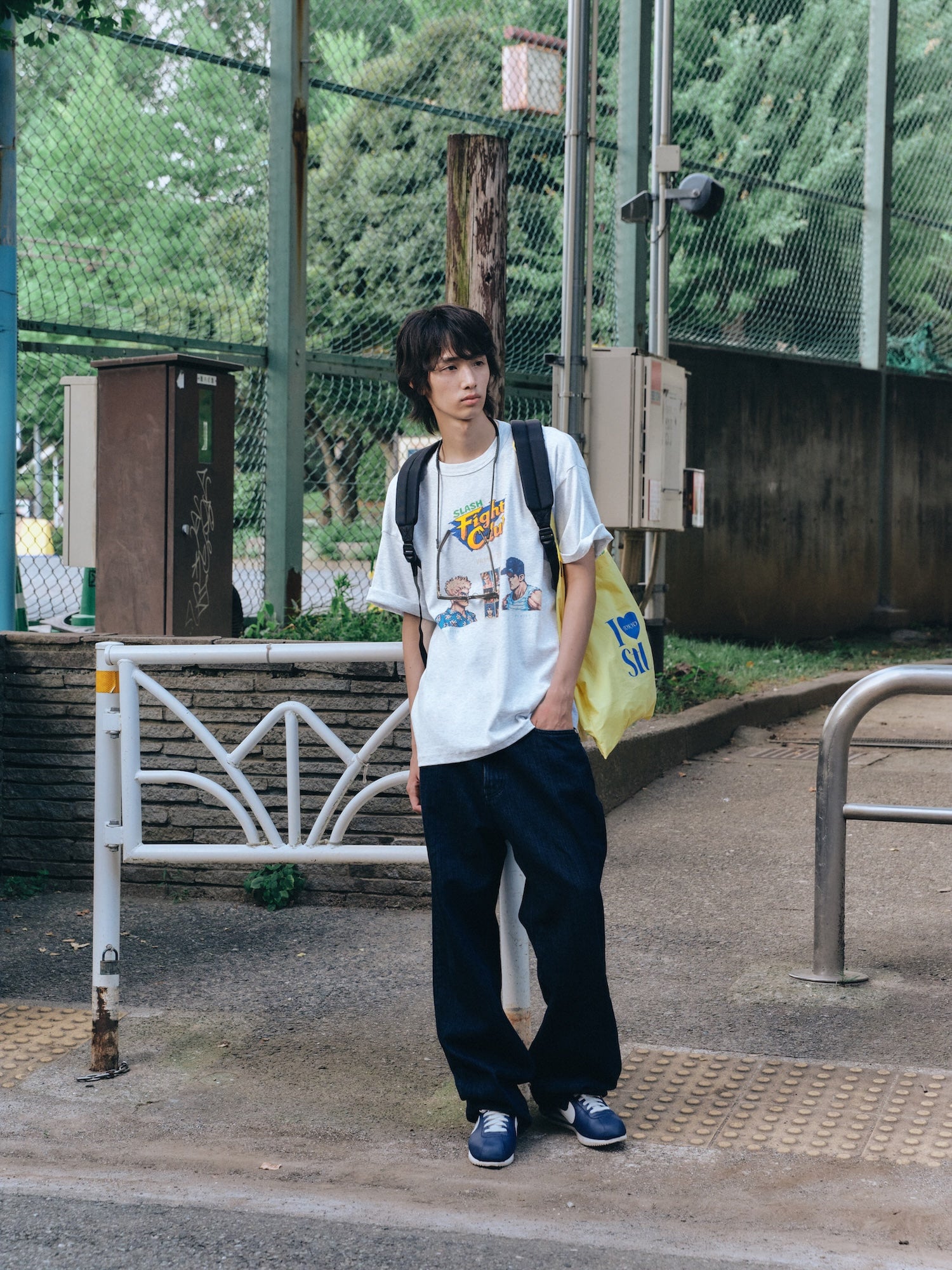 Stu - Fight Club T-Shirt Melange (Grey) product image 6 | TRAB K-Fashion Australia