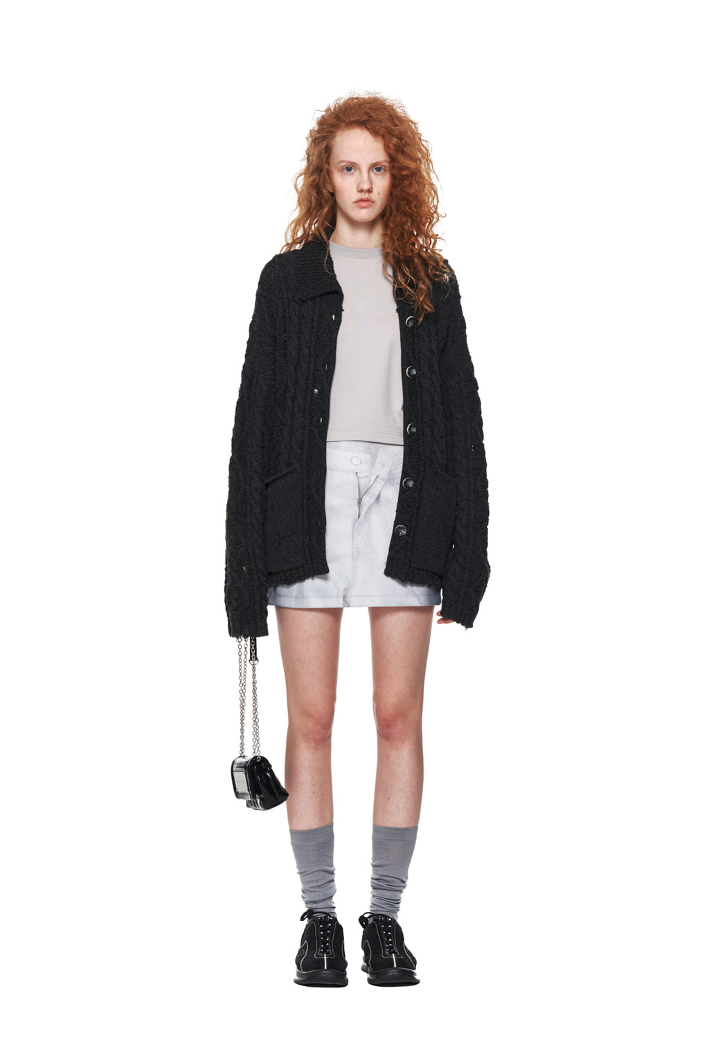 Matin Kim - Denim Printed Jersey Mini Skirt (Sky) product image 10 | TRAB K-Fashion Australia