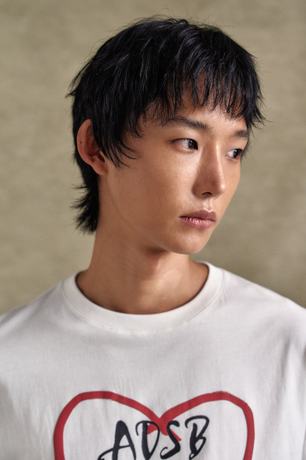 Andersson Bell - Unisex Heart Kelly Logo T-Shirts (White) product image 4 | TRAB K-Fashion Australia