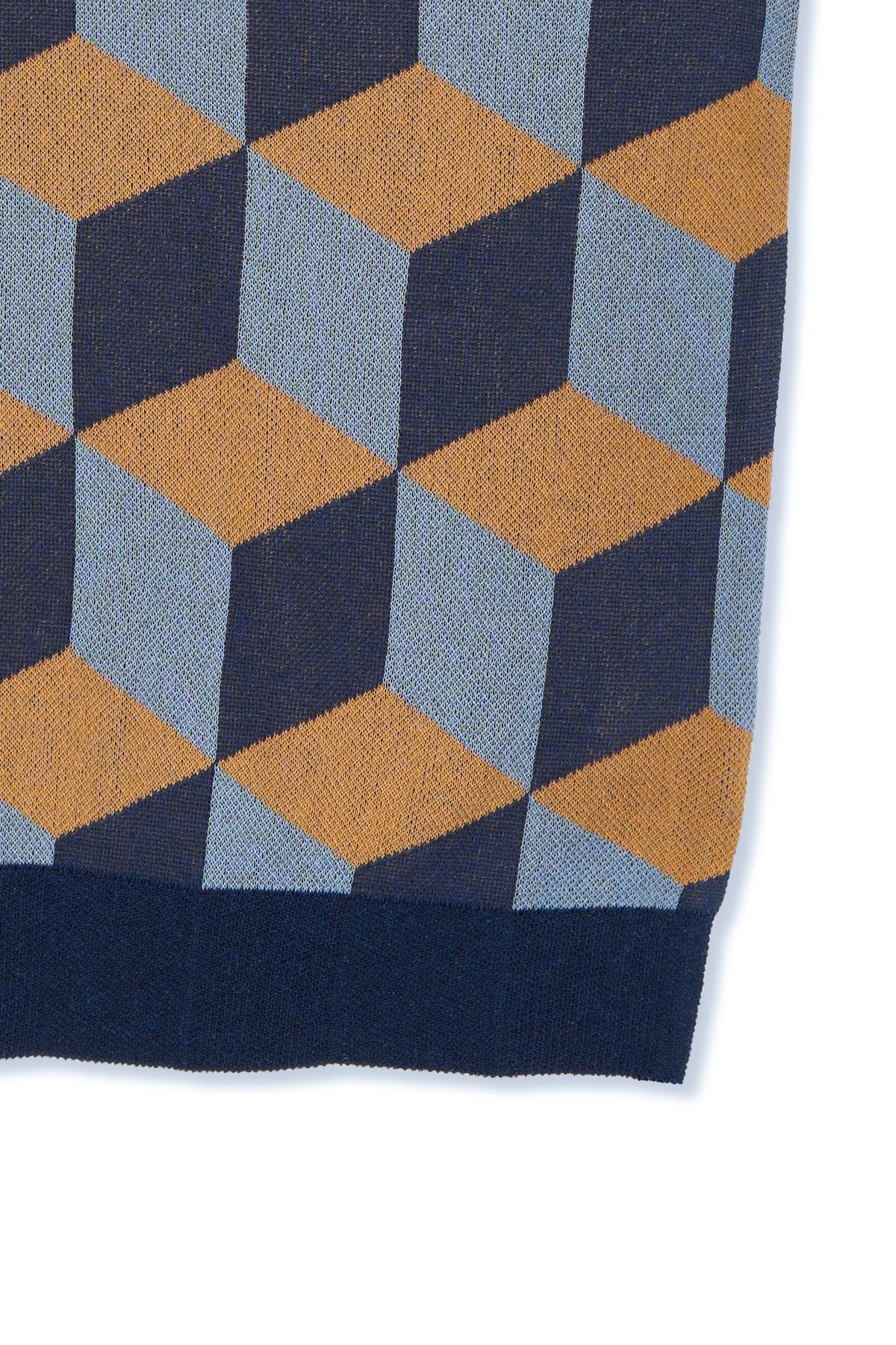 Ioedle - Infinite Grid Short Sleeve Knit (Navy) product image 6 | TRAB K-Fashion Australia