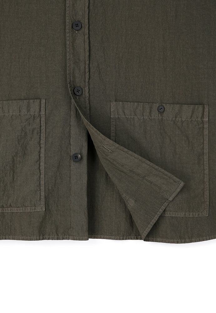 Art if acts - Garment Dyed Two Pocket Half Shirt (Moss Brown) product image 12 | TRAB K-Fashion Australia