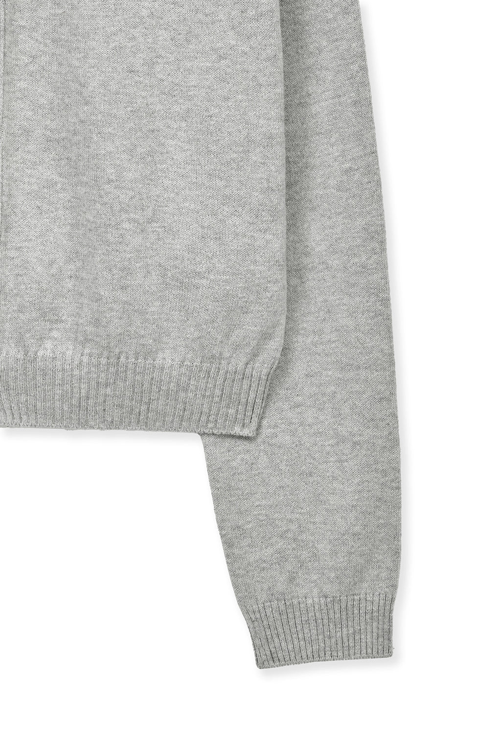 Matin Kim - Back Logo Snap Button Cardigan (Grey) product image 4 | TRAB K-Fashion Australia