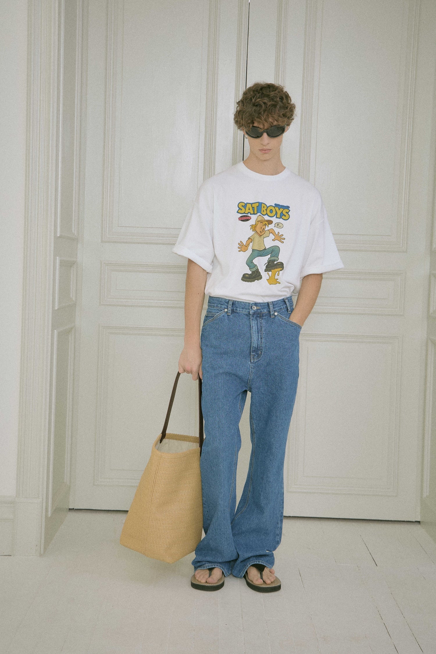 Stu - Stripe Denim Pants Mid (Blue) product image 8 | TRAB K-Fashion Australia